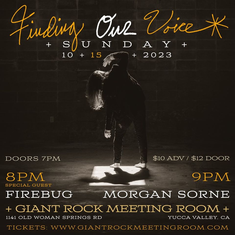 Firebug & Morgan Sorne Live in Yucca Valley, CA - Oct 15th Concert